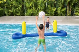 Jeux d'extérieur et trampoline Filet flottant de volley-ball avec ballon 244 x 64 x 76 cm Bestway 4