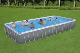 Piscine hors sol Piscine hors sol rectangle Power Steel™ 956 x 488 x 132 cm avec filtre à sable, échelle et bâche Bestway 3