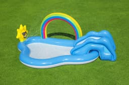 Jeux d'extérieur et trampoline Aire de jeux avec pataugeoire Rainbow 'n Shine 257 x 145 x 91 cm Bestway 2