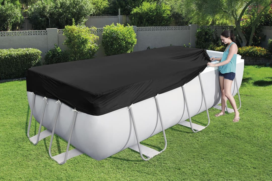 Accessoires Piscine Bâche 4 saisons rectangle 269x179cm pour piscine Power Steel 282x196cm Bestway 3