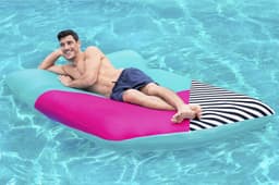 Jeux d'extérieur et trampoline Matelas gonflable avec housse tissu Blissful Drifter™, 183 x 124 x 33 cm, 140 kg  Bestway 8