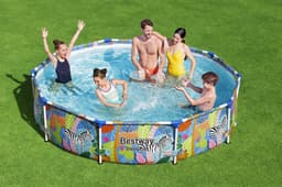 Piscine hors sol Piscine hors sol ronde 305x66 cm Steel Pro Bestway 1