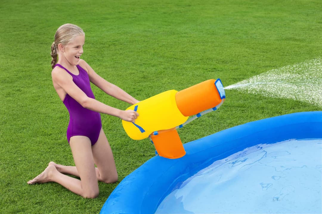 Jeux d'extérieur et trampoline Aire de jeux gonflable avec toboggan, pataugeoire et canon à eau Mont Splashmore H2OGo!™ 435 x 286 x 267 cm Bestway 4