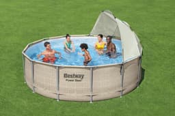 Accessoires Piscine Auvent pour piscines tubulaires rondes entre 3,05 et 5,49m de diamètre Bestway 2