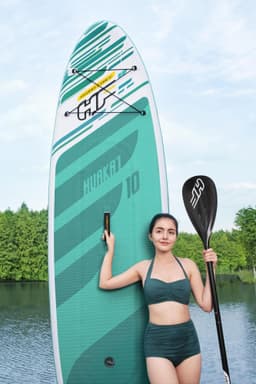 Bateaux, paddle et kayak Paddle SUP gonflable Huaka'i Tech Set Hydro-Force™ 305 x 84 x 12 cm, pompe, sac à dos, leash, pagaie Bestway 6