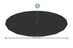 Accessoires Piscine Bâche 4 saisons ronde 555 cm pour piscine hors sol ronde Ø 549 cm Bestway 3