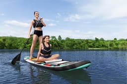Bateaux, paddle et kayak Paddle SUP gonflable Hydro-Force™ Breeze Panorama, 305 x 84 x 12 cm avec hublot, pagaie, leash, pompe, 1 aileron et sac à dos de transport Bestway 6