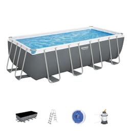 Piscine hors sol Piscine hors sol rectangle Power Steel 488 x 244 x 122 cm Bestway 1
