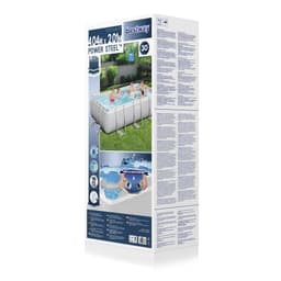 Piscine hors sol Piscine hors sol rectangle Power Steel gris clair 404x  201 x 100cm Bestway 6