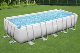 Piscine hors sol Piscine hors sol rectangle Power Steel gris clair 640 x 274 x 132 cm Bestway 6