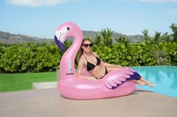 Jeux d'extérieur et trampoline Bouée flamant rose XXL à chevaucher Bestway 7