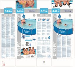 Piscine hors sol Piscine hors sol Steel Pro ronde 305 x 76 cm bleu clair Bestway 8