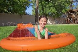 Jeux d'extérieur et trampoline Tapis glissant 2 pistes longueur 549 cm avec rampe d'élan Bestway 2