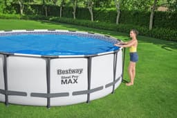 Accessoires Piscine Bâche à bulles ronde Ø 527cm pour piscine hors sol ronde Ø 549 cm Bestway 4