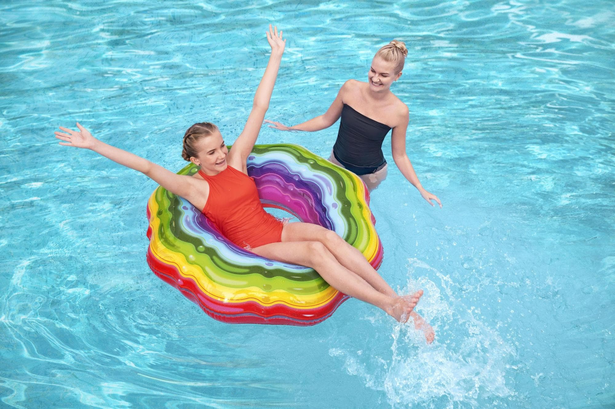 Jeux d'extérieur et trampoline Bouée gonflable Rainbow Ribbon Bestway 1