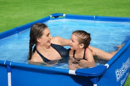 Piscine hors sol Piscine hors sol rectangle Steel Pro™ 221 x 150 x 43 cm bleu clair Bestway 8