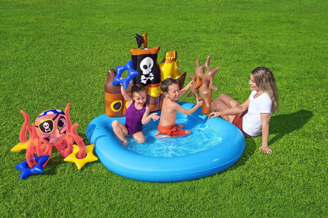 Jeux d'extérieur et trampoline Aire de jeux pataugeoire Bateau teuf teuf 140 x 130 x 104 cm Bestway 5