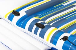 Jeux d'extérieur et trampoline Salon flottant Tropical Breeze 389 x 274 x 73 cm avec pare-soleil, 6 porte-gobelets, glacière, dossiers Bestway 6