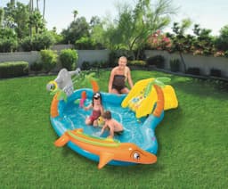 Jeux d'extérieur et trampoline Aire de jeux pataugeoire Vie de la Mer 280 x 257 x 87 cm Bestway 2