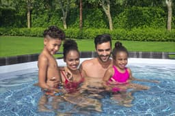 Piscine hors sol Piscine hors sol ronde 366 x 100 cm Steel Pro Max décor bois Bestway 7