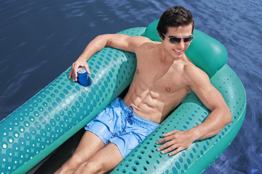 Jeux d'extérieur et trampoline Matelas gonflable piscine 1 place filet Sol Venture 198 x 119 cm Bestway 5