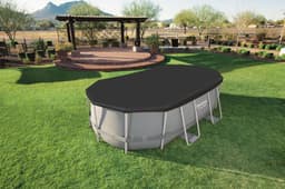 Accessoires Piscine Bâche 4 saisons ovale 418x230cm pour piscine Power Steel  427x250cm Bestway 7