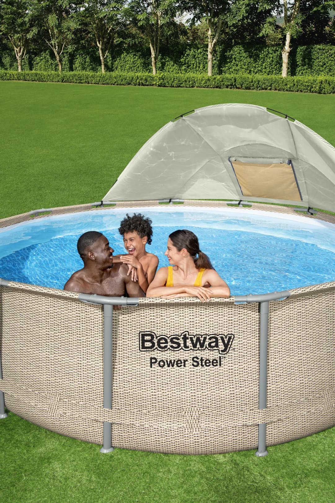 Accessoires Piscine Auvent pour piscines tubulaires rondes entre 3,05 et 5,49m de diamètre Bestway 5