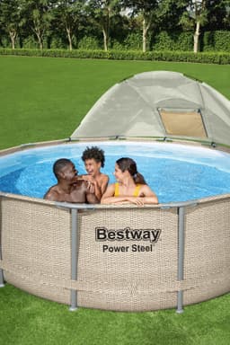 Accessoires Piscine Auvent pour piscines tubulaires rondes entre 3,05 et 5,49m de diamètre Bestway 5