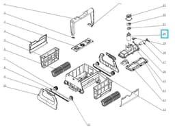 Pièces Détachées Moteur pompe pour robot CLEAN O² 18265 Bestway 2