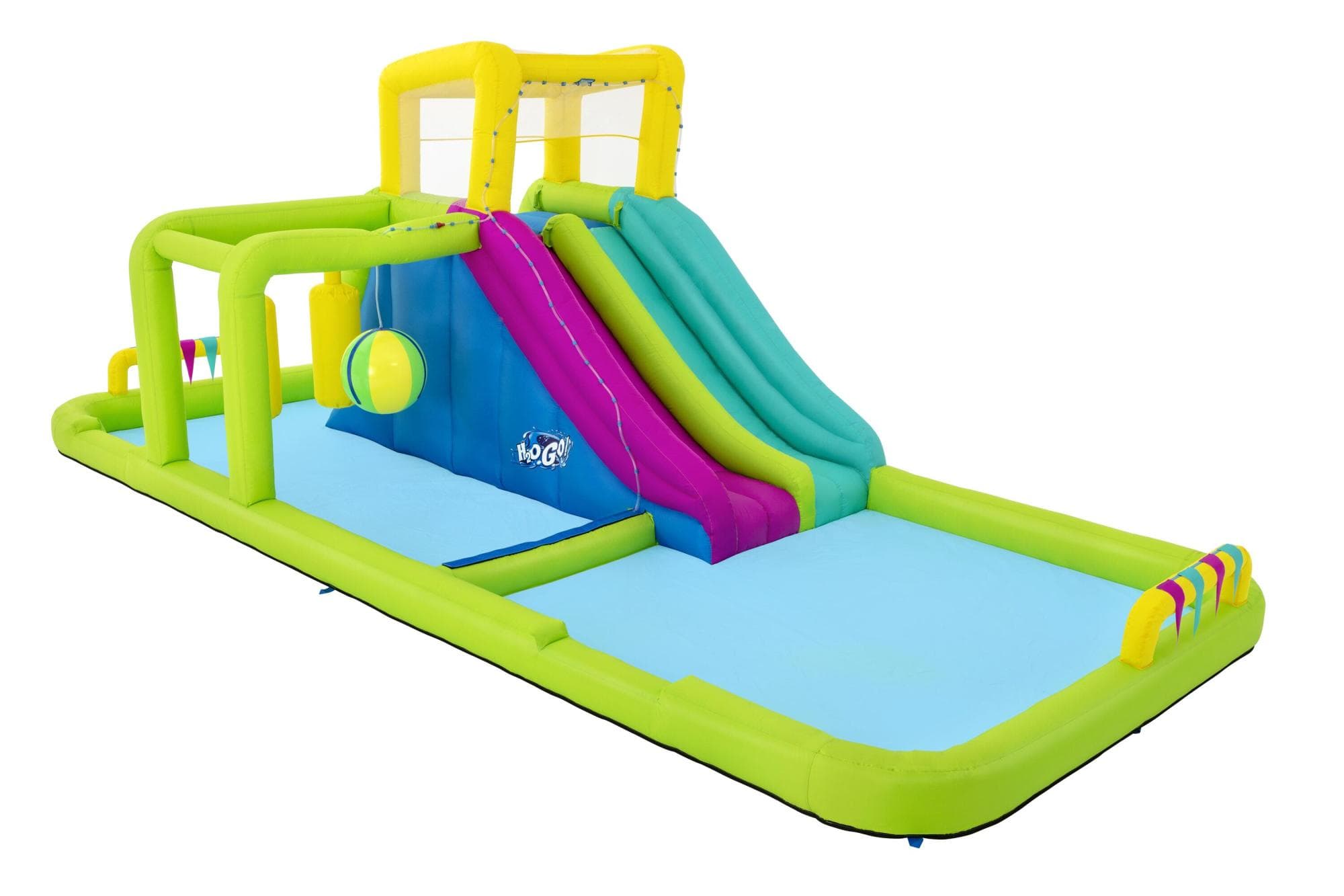 Jeux d'extérieur et trampoline Aire de jeux gonflable Splash Course 710 x 310 x 265 cm Bestway 1