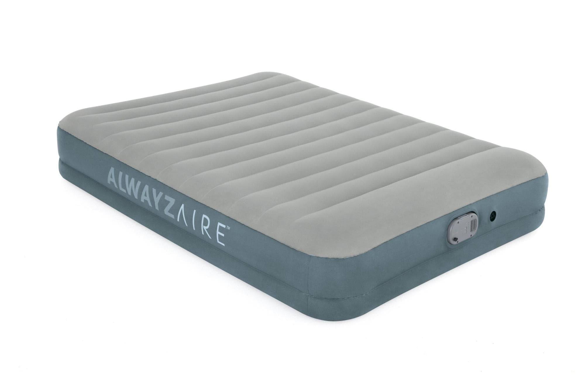 Camping et tente Matelas gonflable 2 places 203x152x36cm pompe AlwayzAire électrique gris Bestway 1