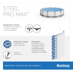 Piscine hors sol Piscine hors sol ronde Steel Pro Max 427 x 122 cm Bestway 6