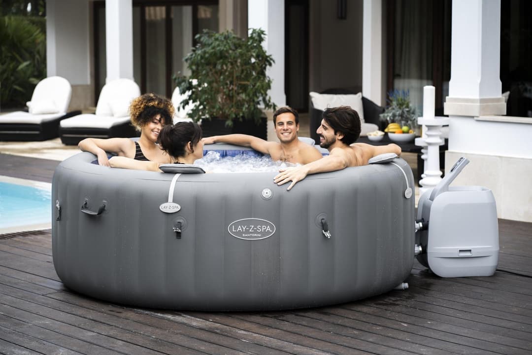 Spa Spa gonflable rond Lay-Z-Spa Santorini Hydrojet pro 5 - 7 personnes Bestway 2