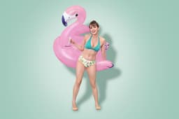 Jeux d'extérieur et trampoline Bouée flamant rose XXL à chevaucher Bestway 1