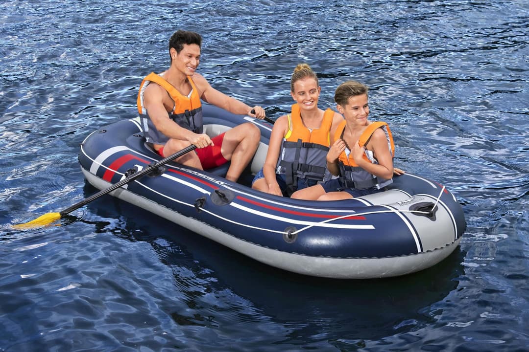 Bateaux, paddle et kayak Bateau gonflable Hydro-Force™ Treck X2 255 x 127 x 36 cm avec 2 rames et un gonfleur à pied Bestway 5