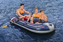 Bateaux, paddle et kayak Bateau gonflable Hydro-Force™ Treck X2 255 x 127 x 36 cm avec 2 rames et un gonfleur à pied Bestway 5