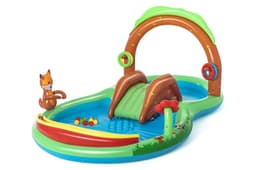 Jeux d'extérieur et trampoline Aire de jeux avec pataugeoire Friendly Woods 295 x 199 x 130 cm Bestway 1