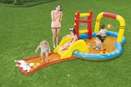 Jeux d'extérieur et trampoline Aire de jeux pataugeoire Champions 435 x 213 x 117 cm Bestway 4