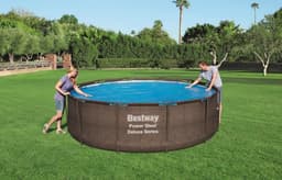 Accessoires Piscine Bâche à bulles ronde Ø 356cm piscine hors sol ronde Ø 366cm ou 396cm Bestway 4