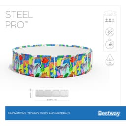 Piscine hors sol Piscine hors sol ronde 305x66 cm Steel Pro Bestway 9
