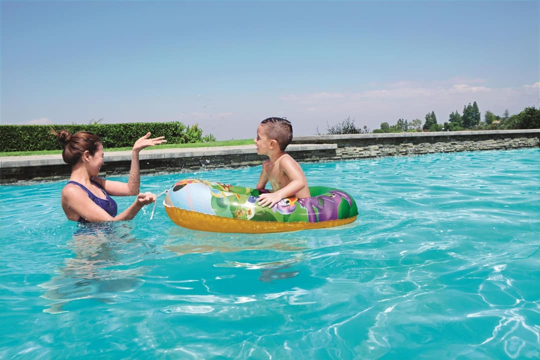 Jeux d'extérieur et trampoline Bateau gonflable enfant 102 x 69 cm Disney Mickey Roadster Bestway 2