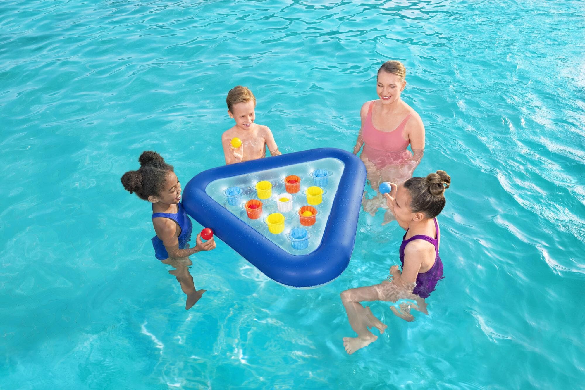 Jeux d'extérieur et trampoline Kit de jeu de piscine Pong Champion Bestway 1