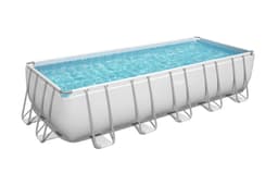 Piscine hors sol Piscine hors sol rectangle Power Steel gris clair 640 x 274 x 132 cm Bestway 3