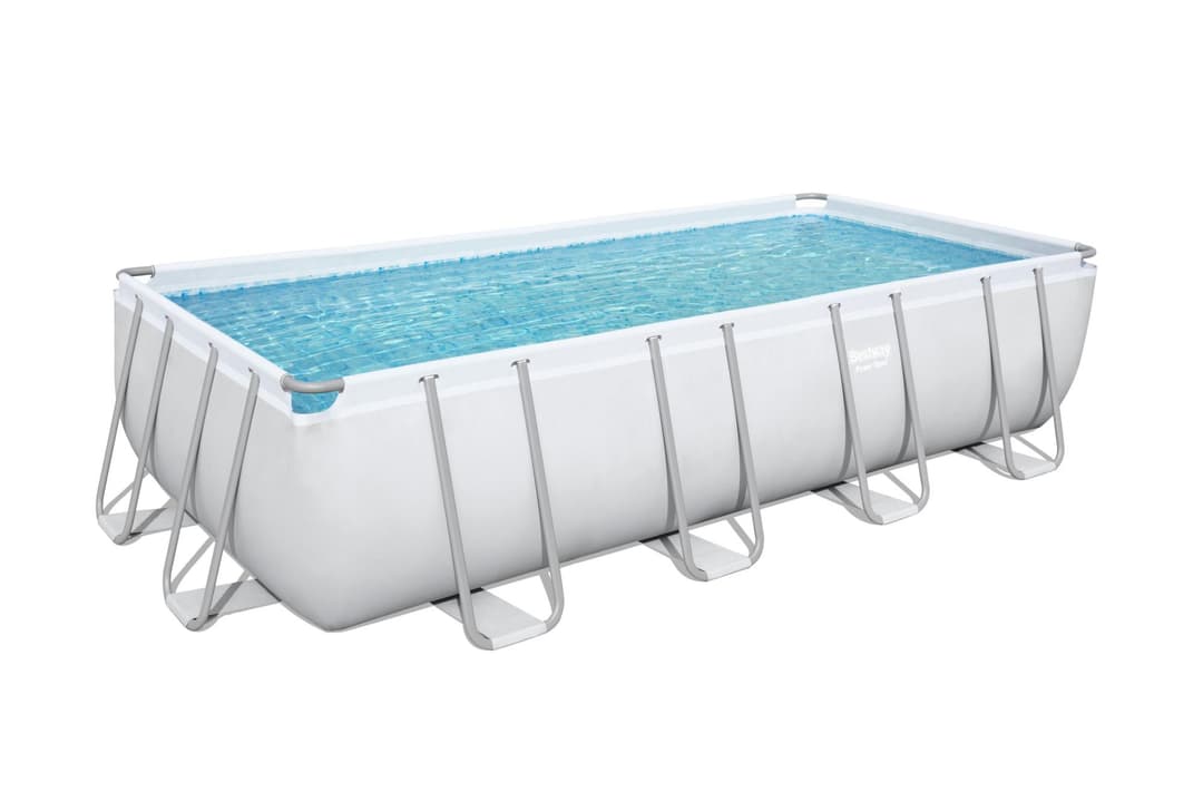 Piscine hors sol Piscine hors sol rectangle Power Steel 549 x 274 x 122 cm gris clair Bestway 2