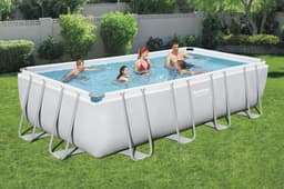 Piscine hors sol Piscine hors sol rectangle Power Steel 549 x 274 x 122 cm gris clair Bestway 3