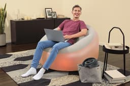 Matelas et mobilier gonflable Fauteuil gonflable à LED Inflate-A-Chair 102 x 97 x 71 cm Bestway 5