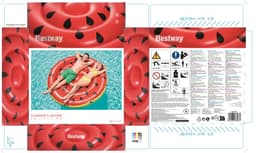 Jeux d'extérieur et trampoline Ile gonflable Pastèque diamètre 188 cm Bestway 9