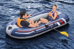 Bateaux, paddle et kayak Bateau gonflable Hydro-Force™ Treck X1 228 x 121 x 32 cm avec 2 rames et un gonfleur à pied Bestway 3
