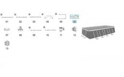 Accessoires Piscine Bâche pour piscine Bestway® 5.49 m x 2.74 m x 1.22 m Bestway 3