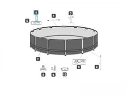 Pièces Détachées Pin pour piscines Power Steel™ Bestway® (56993 / 5614V) Bestway 3